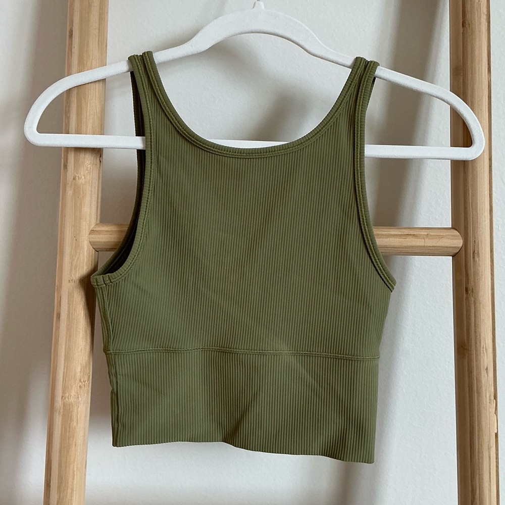 LULULEMON olive green tank size XS/4
